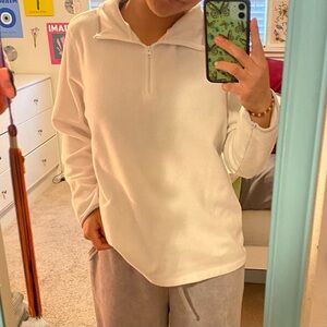 White Columbia fleece quarter zip